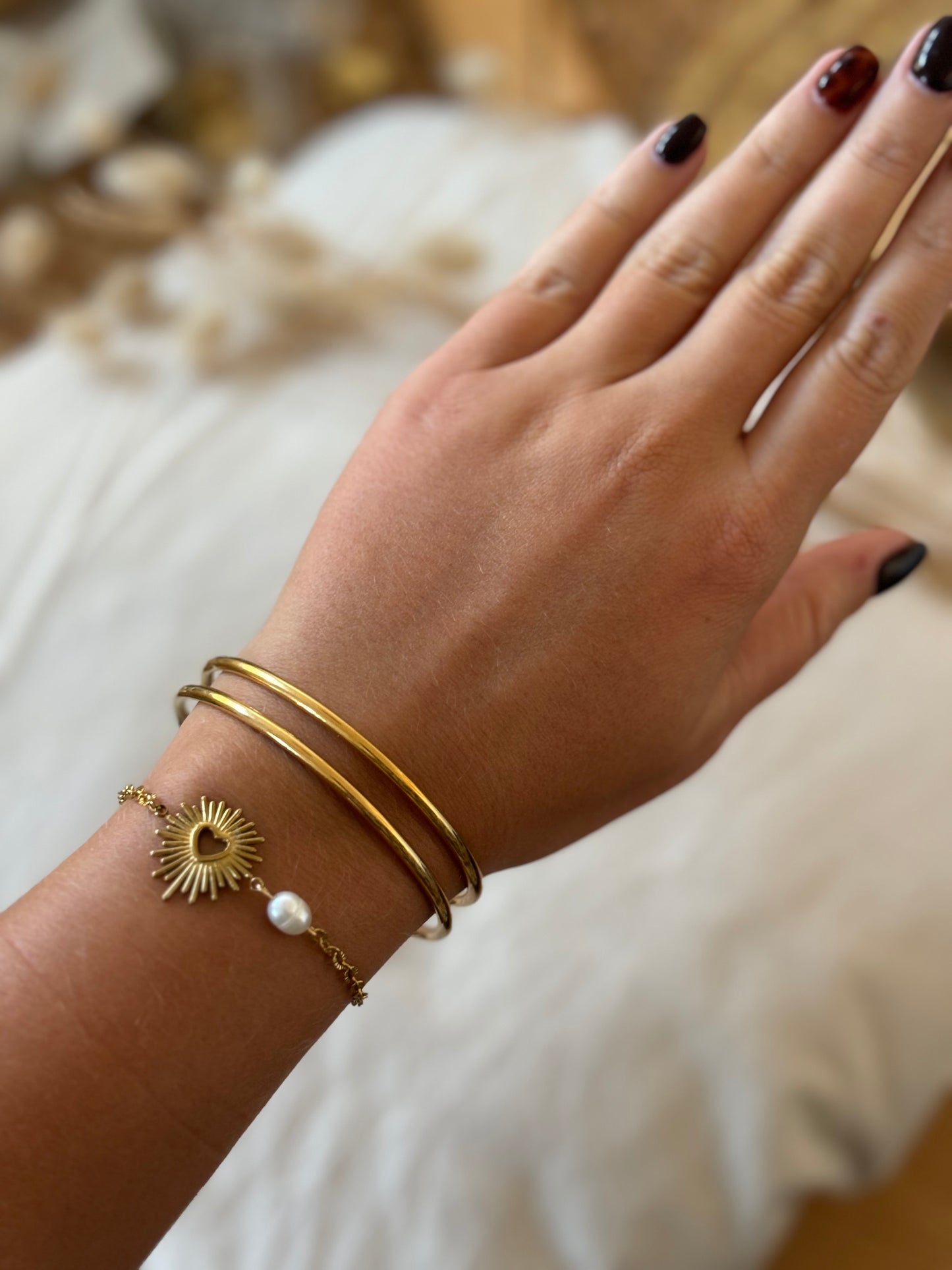 Bracelet symbolique
Bracelet en acier inoxydable
Jonc fin
Jonc
Jonc élégant
Bijoux élégant
Bracelet en acier inoxydable Bijoux porte bonheur
Bracelet